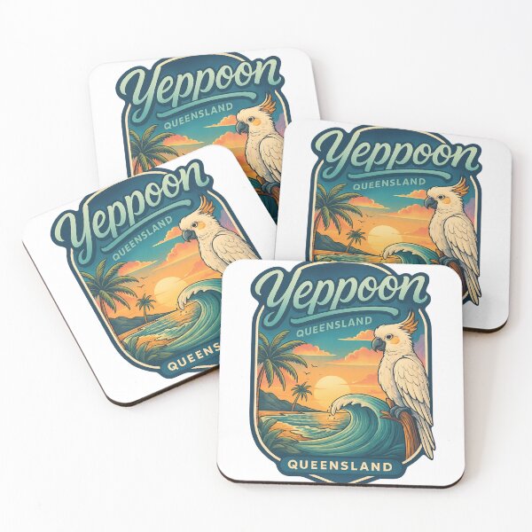 Item preview,  Yeppoon Queensland with Cockatoo and Tropical Coast designed and sold by Aryabek.