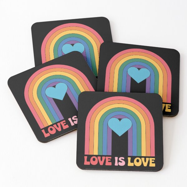 Item preview, LOVE IS LOVE Rainbow LGBT Gay Lesbian Pride designed and sold by RoyTill0Art.