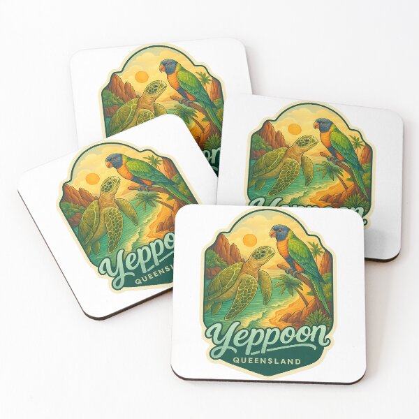Item preview,  Yeppoon Queensland with Lorikeet and Sea Turtle designed and sold by Aryabek.