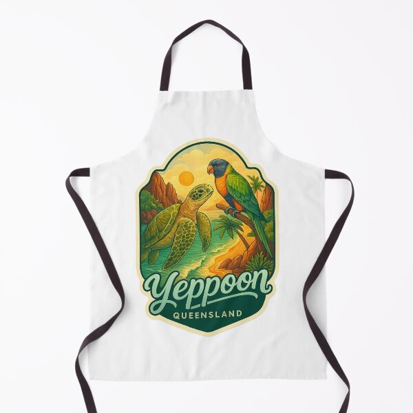 Item preview, Yeppoon Queensland with Lorikeet and Sea Turtle designed and sold by Aryabek.