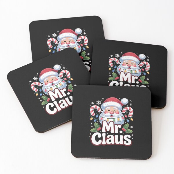 Item preview, Mr and Mrs Claus Couples Matching Christmas Pajamas Santa designed and sold by VasilisLamArt.