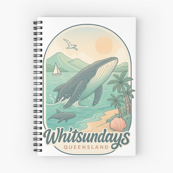 Item preview,  Whitsundays Queensland with Humpback Whale and Coastline designed and sold by Aryabek.