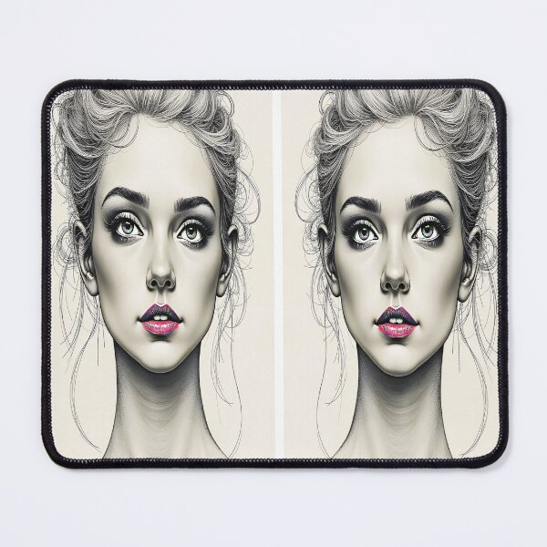 Item preview, 2 Classical Beautiful Sketched Faces designed and sold by Huskyyy Designs.