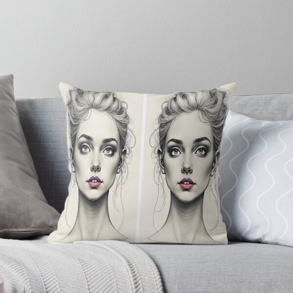 Item preview, 2 Classical Beautiful Sketched Faces designed and sold by Huskyyy Designs.