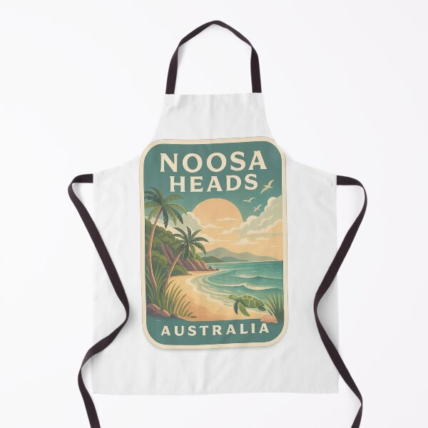 Item preview,  Noosa Heads Australia with Sea Turtle and Sunset Beach designed and sold by Aryabek.