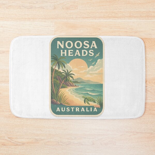 Item preview,  Noosa Heads Australia with Sea Turtle and Sunset Beach designed and sold by Aryabek.