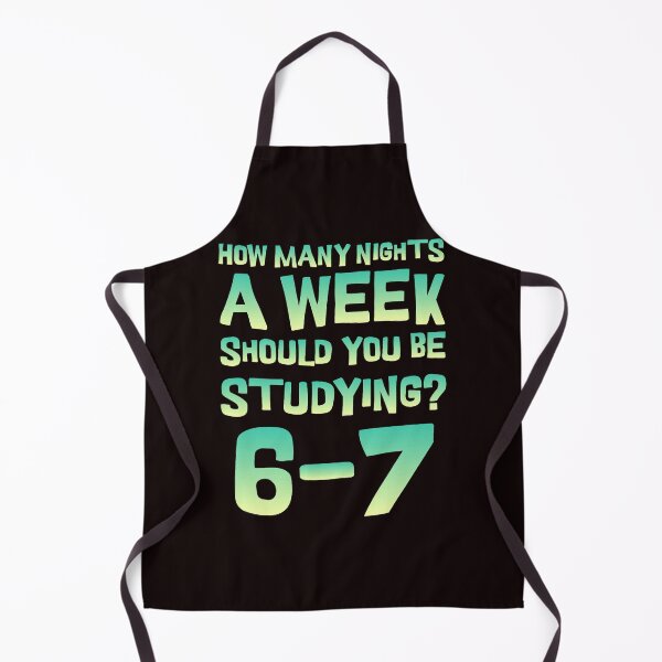 Item preview, How Many Nights A Week Should You Be Studying Six Seven Bright Neon Study Vibes designed and sold by ImeldaSparks.