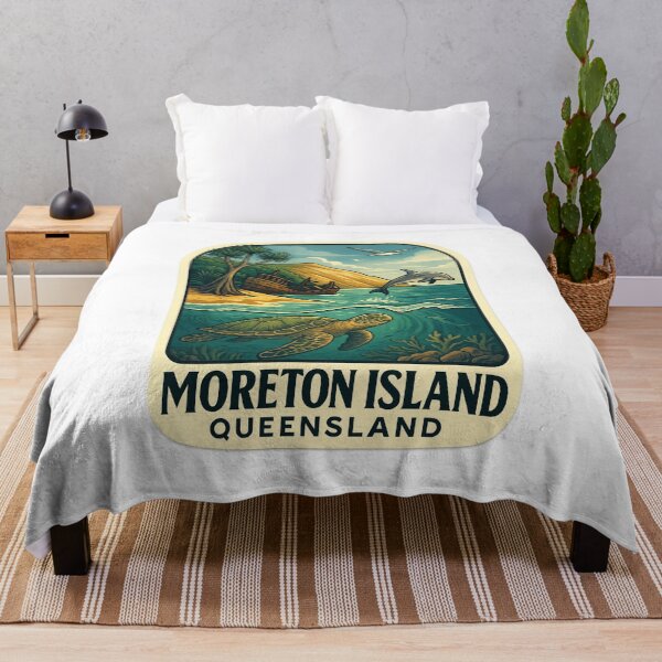Item preview,  Moreton Island Queensland with Shipwreck and Sea Turtle designed and sold by Aryabek.