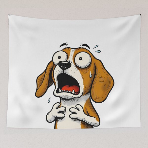 Item preview, A NICE BUT SCARED DOG designed and sold by infinitearte.