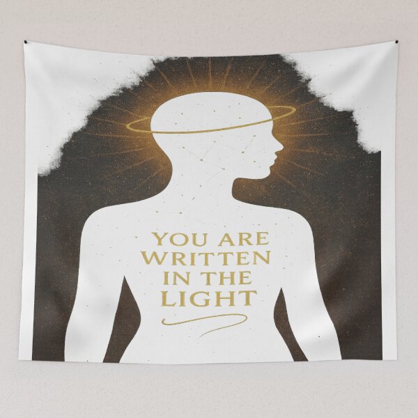 Item preview, Written in the Light Cosmic Silhouette designed and sold by HiteshArt111.
