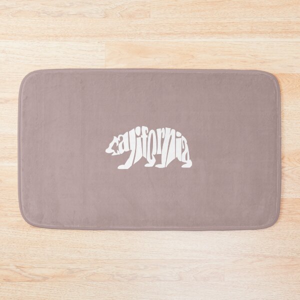 Item preview, California Bear Typography – White Minimalist Tribute to the Golden State designed and sold by denip.