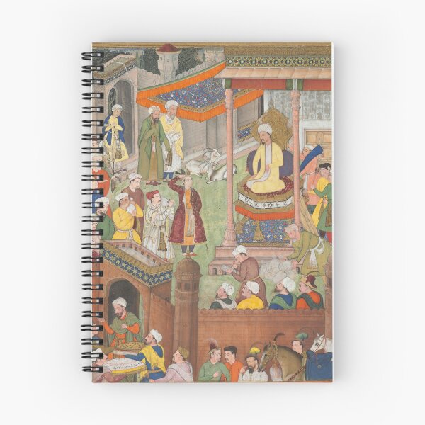 Item preview, Babur receives booty and Humayun’s salute after the victory over Sultan Ibrahim in 1526, from an Akbar-nama (Book of Akbar) of Abu’l Fazl (Indian, 1551 designed and sold by Vintage Designs +.