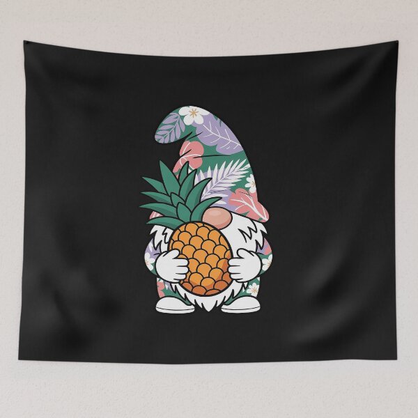 Item preview, Summer Xmas Hawaiian Pineapple Gnome Christmas In July designed and sold by AvagondaMind.