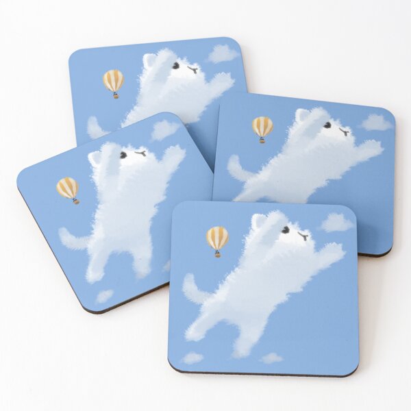 Item preview, Cute cloud cat with hot air ballon designed and sold by HaHaB-family.