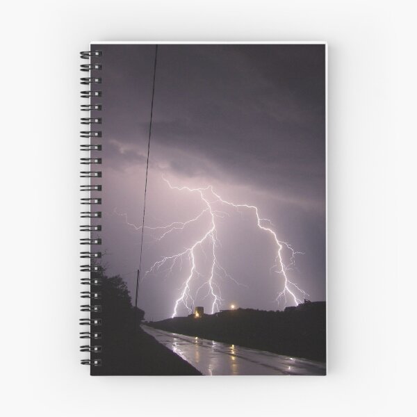 Item preview, Fork Lightning Over Wet Landscape Photographic Print designed and sold by Mother-Nature65.
