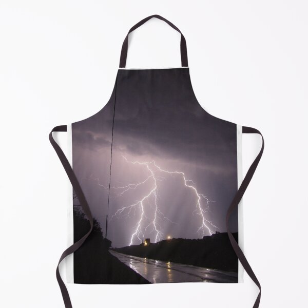 Item preview, Fork Lightning Over Wet Landscape Photographic Print designed and sold by Mother-Nature65.