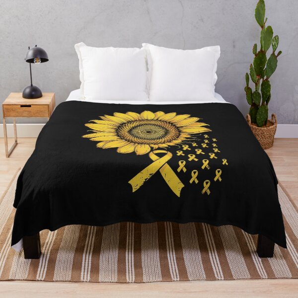 Item preview, Sunflower Bladder Sarcoma Bone Cancer Ribbon Awareness Gifts designed and sold by AvagondaMind.