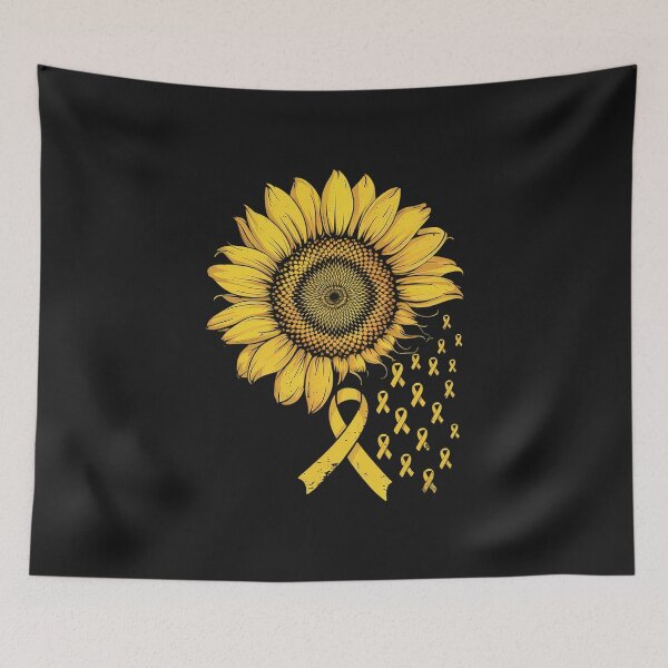 Item preview, Sunflower Bladder Sarcoma Bone Cancer Ribbon Awareness Gifts designed and sold by AvagondaMind.
