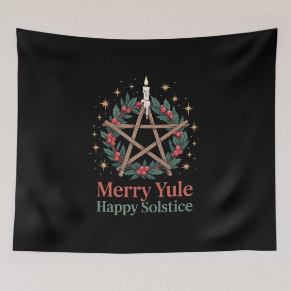 Item preview, Merry Yule Happy Solstice Pagan Yuletide Season Christmas designed and sold by VasilisLamArt.