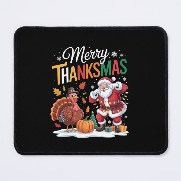 Item preview, Merry Thanksmas Thanksgiving Christmas, Turkey Santa Dabbing designed and sold by RayArmstrong.