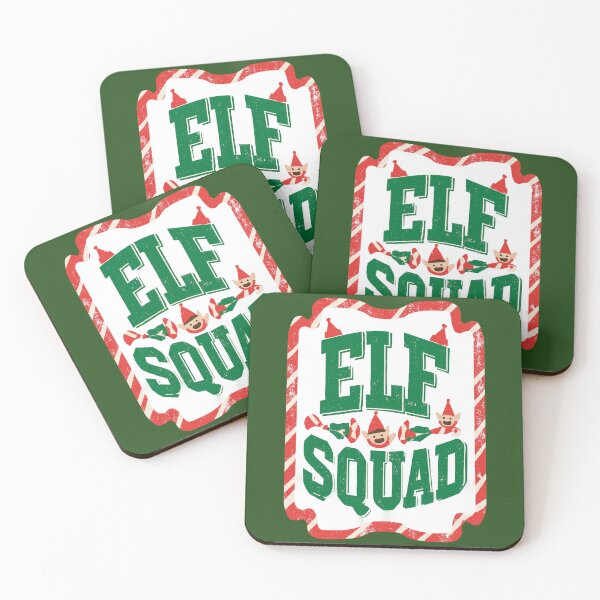 Item preview, Elf Squad – Fun Christmas Elf Team Design with Candy Cane Frame designed and sold by Meiersbeste.