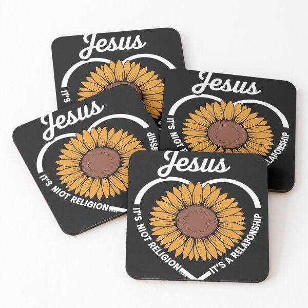 Item preview, Sunflower Jesus Not Religion Relationship God Christian 3 designed and sold by AvagondaMind.