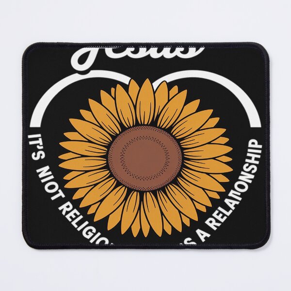 Item preview, Sunflower Jesus Not Religion Relationship God Christian 3 designed and sold by AvagondaMind.