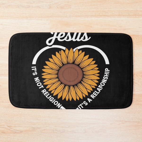 Item preview, Sunflower Jesus Not Religion Relationship God Christian 3 designed and sold by AvagondaMind.