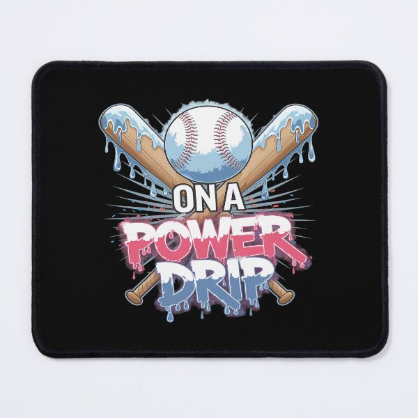 Item preview, On A Power Drip Baseball Ice Cream Dripping With Sprinkles 10  designed and sold by lilLilaBatArt.