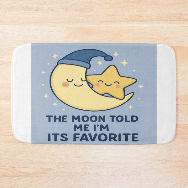 Item preview, “Cute Crescent Moon Hugging Star Artwork” designed and sold by HiteshArt111.