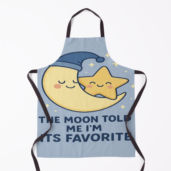 Item preview, “Cute Crescent Moon Hugging Star Artwork” designed and sold by HiteshArt111.