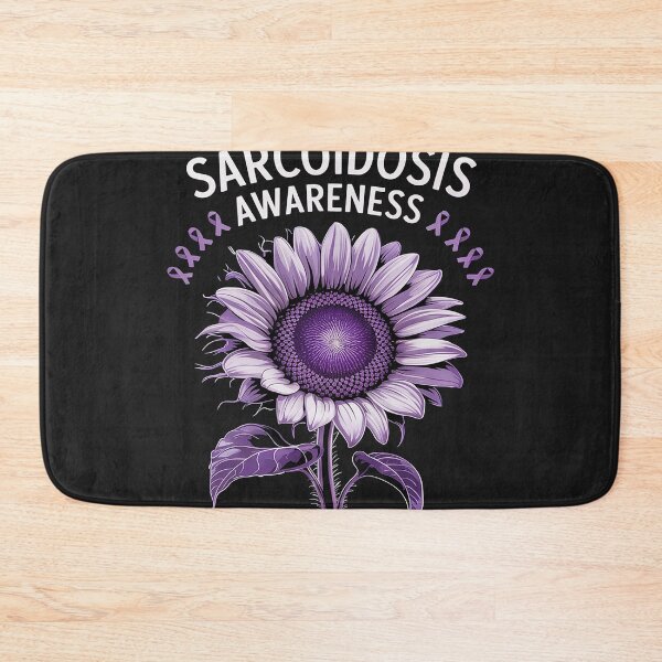 Item preview, Sunflower Ribbon Sarcoidosis Awareness Pulmonary Sarcoidosis designed and sold by AvagondaMind.