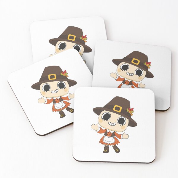 Item preview, Cute Pilgrim Plushie Character With Autumn Colors And Warm Festive Holiday Charm designed and sold by Han1986.