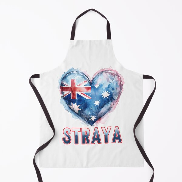 Item preview, Watercolour Australian Flag Heart - STRAYA Patriotism Design designed and sold by ArtisticDesignsbyLinda.