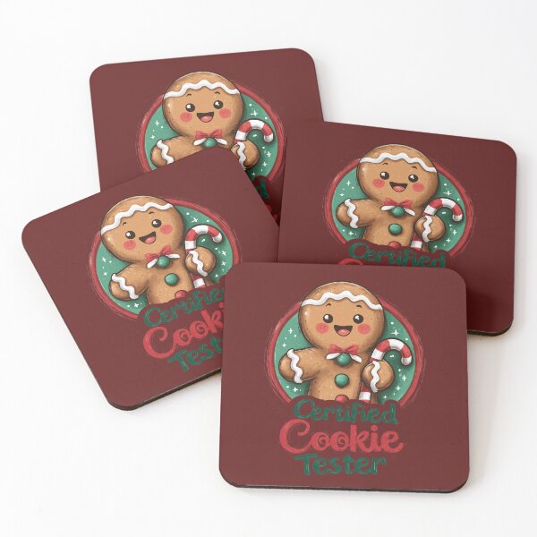 Item preview, Certified Cookie Tester – Cute Christmas design with gingerbread man and candy cane designed and sold by Meiersbeste.