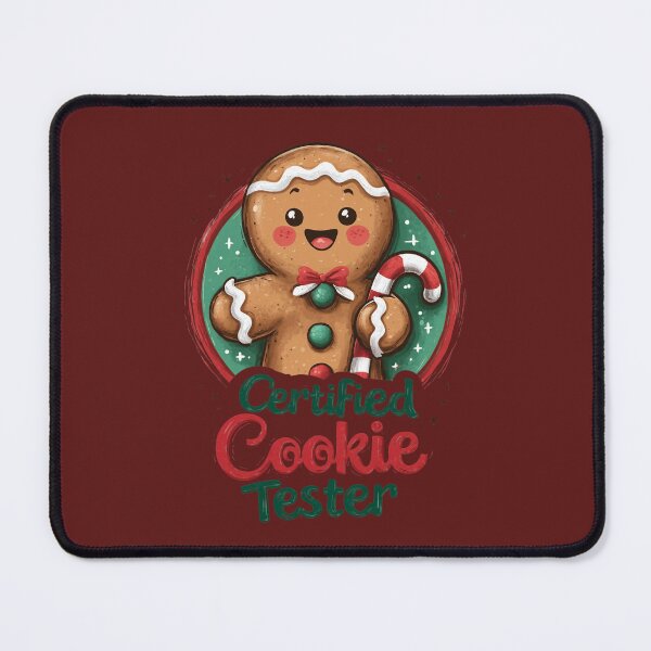 Item preview, Certified Cookie Tester – Cute Christmas design with gingerbread man and candy cane designed and sold by Meiersbeste.