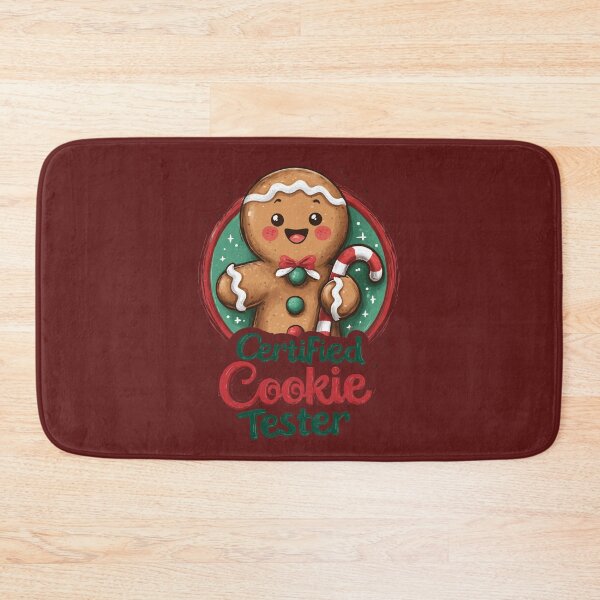 Item preview, Certified Cookie Tester – Cute Christmas design with gingerbread man and candy cane designed and sold by Meiersbeste.