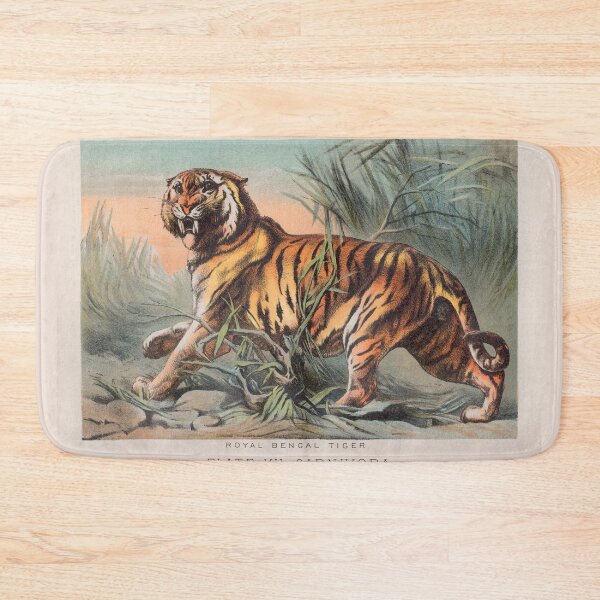 Item preview, Bengal Tiger illustration designed and sold by Vintage Designs +.