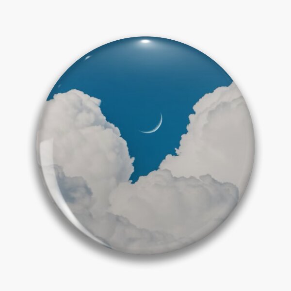 Item preview, Fluffy White Clouds Moon Photographic Print designed and sold by Mother-Nature65.