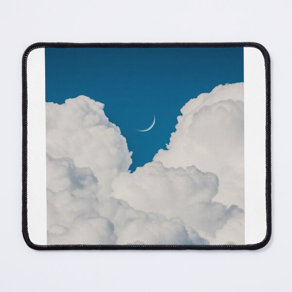 Item preview, Fluffy White Clouds Moon Photographic Print designed and sold by Mother-Nature65.