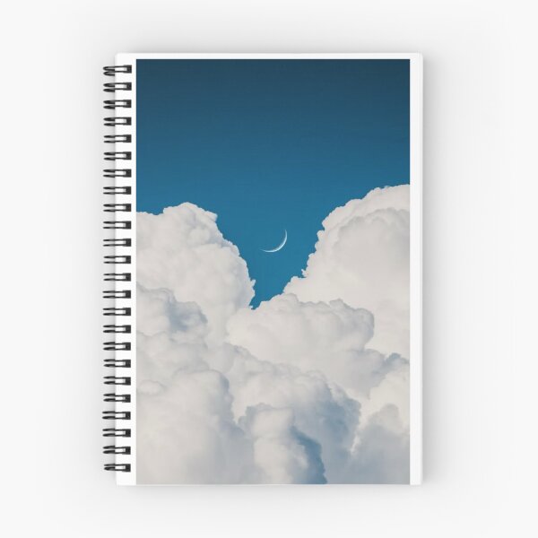Item preview, Fluffy White Clouds Moon Photographic Print designed and sold by Mother-Nature65.