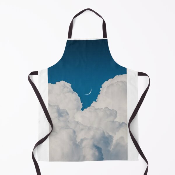 Item preview, Fluffy White Clouds Moon Photographic Print designed and sold by Mother-Nature65.