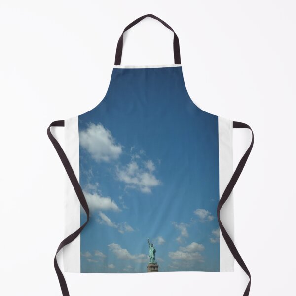 Item preview, Statue Of Liberty Cloudy Blue Sky Photographic Print designed and sold by Mother-Nature65.