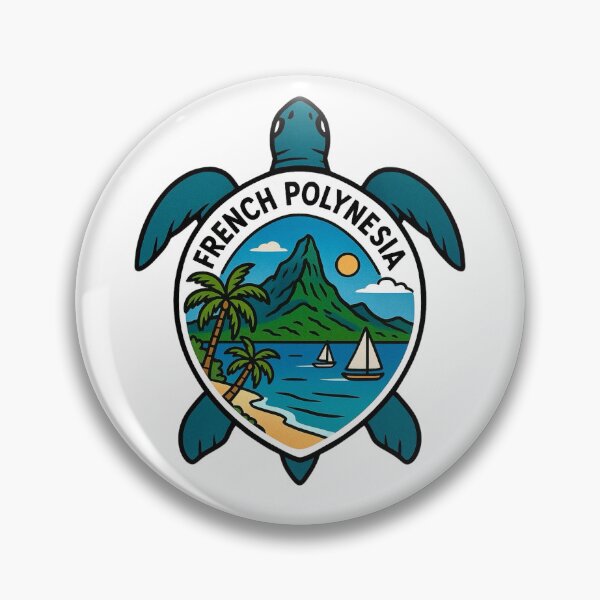 Item preview, French Polynesia Sea Turtle - Tropical Island designed and sold by Myra365Art.