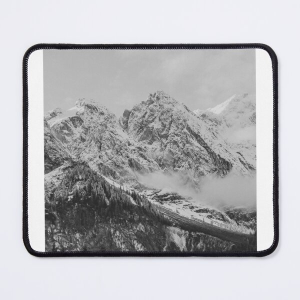 Item preview, Snowy Mountain Range Black and White Photographic Print designed and sold by Mother-Nature65.