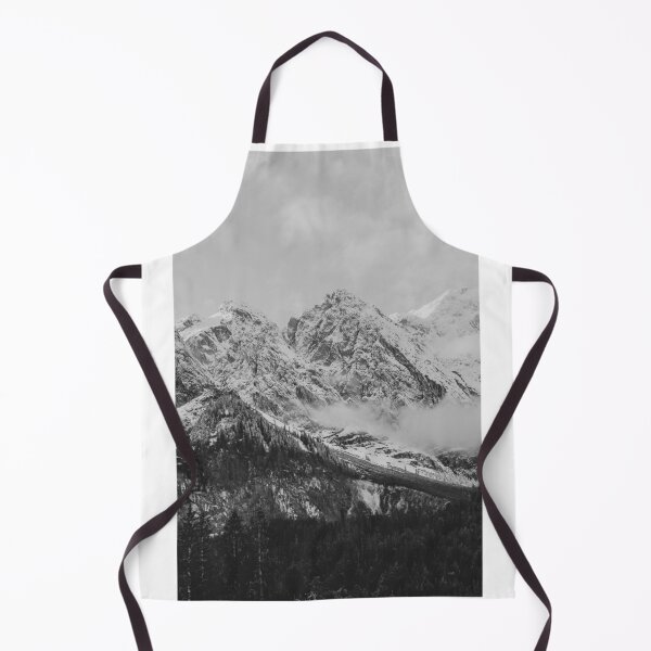 Item preview, Snowy Mountain Range Black and White Photographic Print designed and sold by Mother-Nature65.