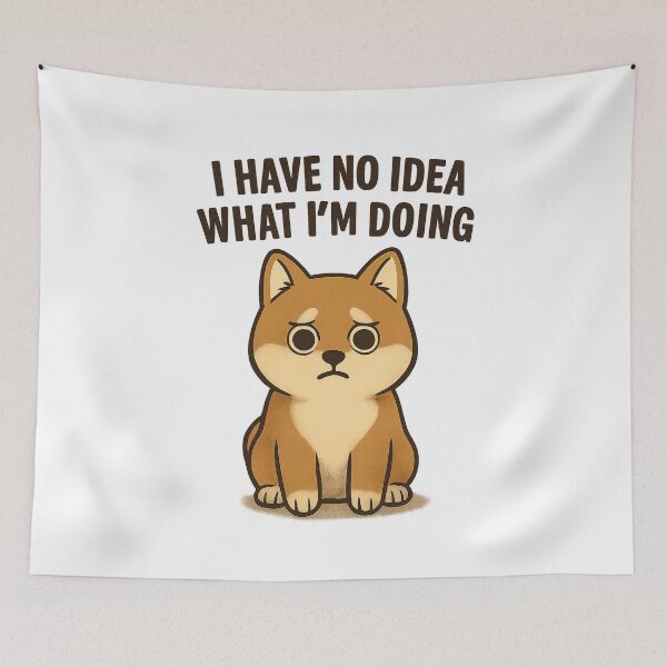 Item preview, Viral Cute Dog Meme – Funny Puppy Sticker Design designed and sold by kimkosovo.