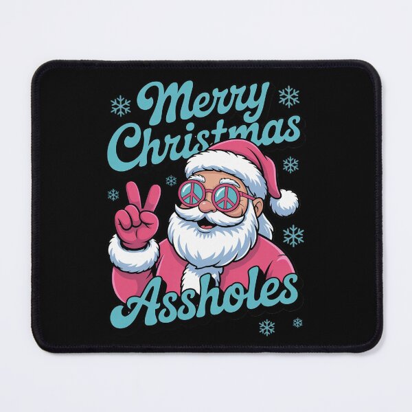 Item preview, Merry Christmas Assholes Funny Santa designed and sold by DrewLeuschke.