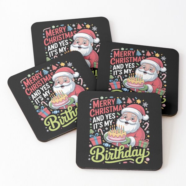 Item preview, Merry Christmas And Yes It's My Birthday Chirstmas Birthday designed and sold by AmparoBoyle.