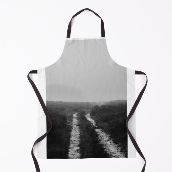 Item preview, Tracks Into the Mist Black and White Photographic Print designed and sold by Mother-Nature65.